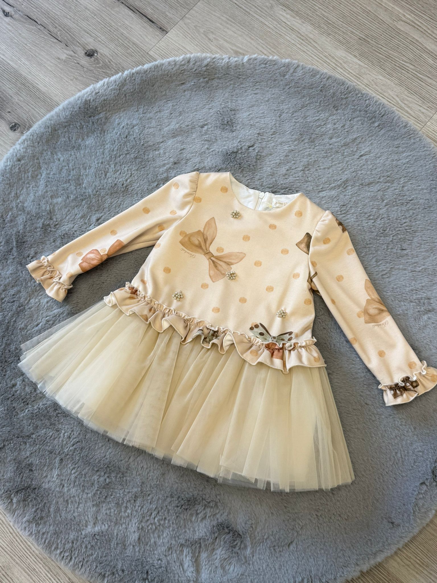 Abito bimbalò tulle e caldo cotone