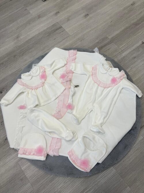 Set nascita e uscita ciniglia 6 pz neonata