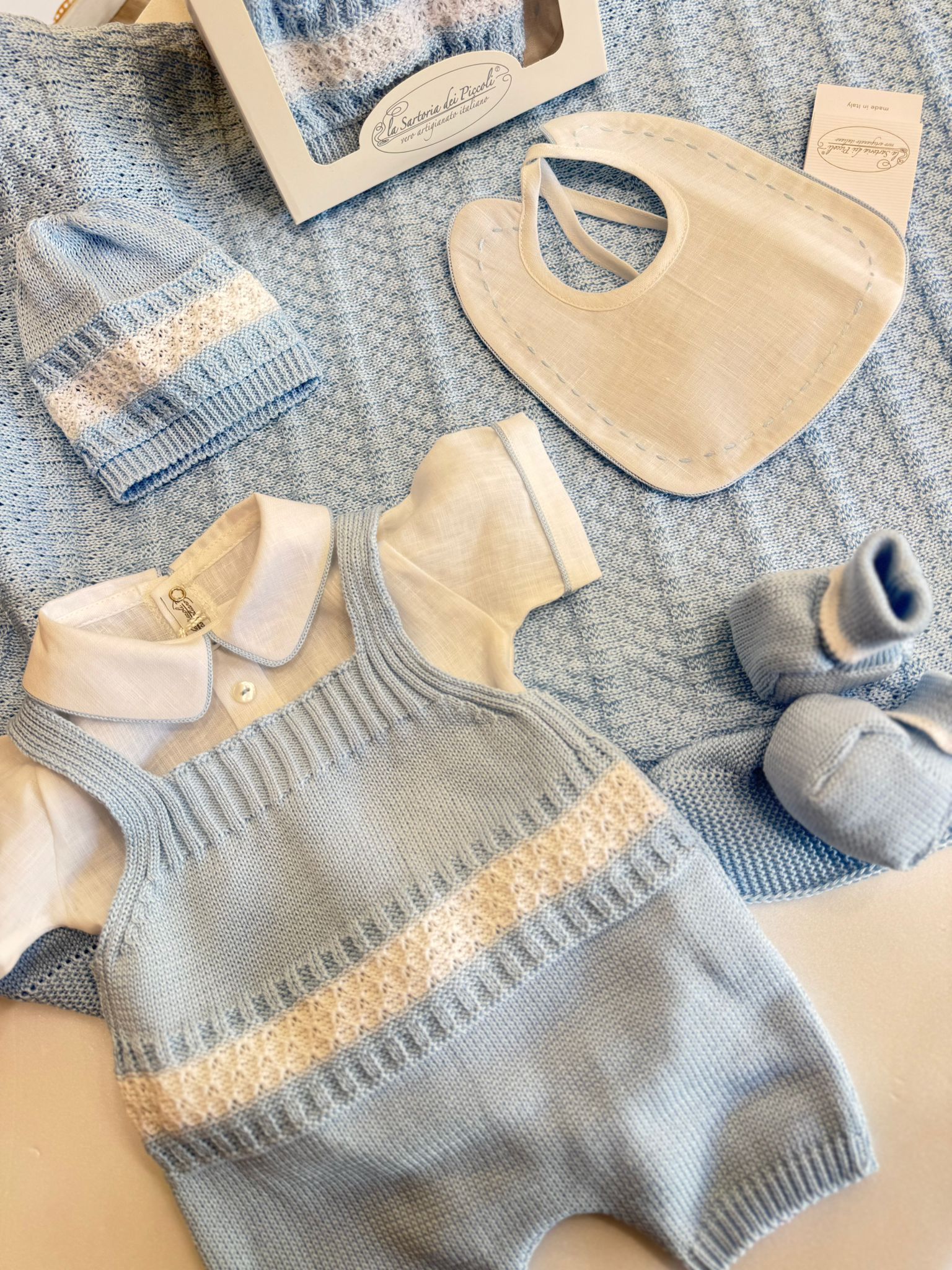Set corredino nascita e uscita neonato La Sartoria Dei Piccoli