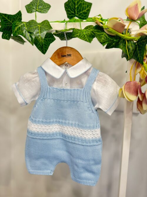 Pagliaccetto neonato in filo e lino La Sartoria Dei Piccoli