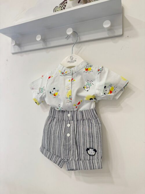 Coordinato in camicia di cotone TucTuc