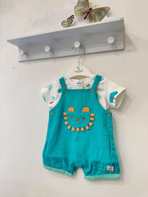 Salopette in tela e cotone TucTuc