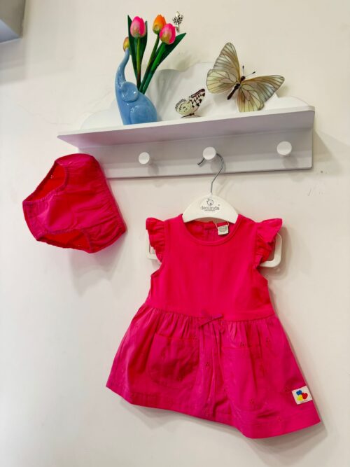 Abito con culotte in cotone e pizzo san gallo TucTuc