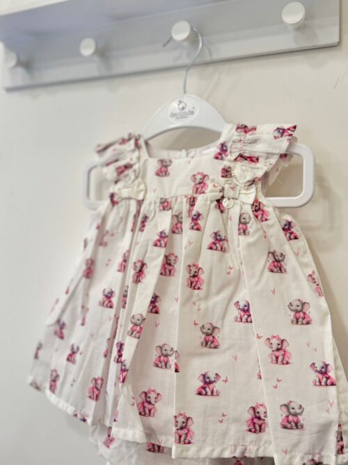 Abito con culotte in cotone foderato neonata Deolinda