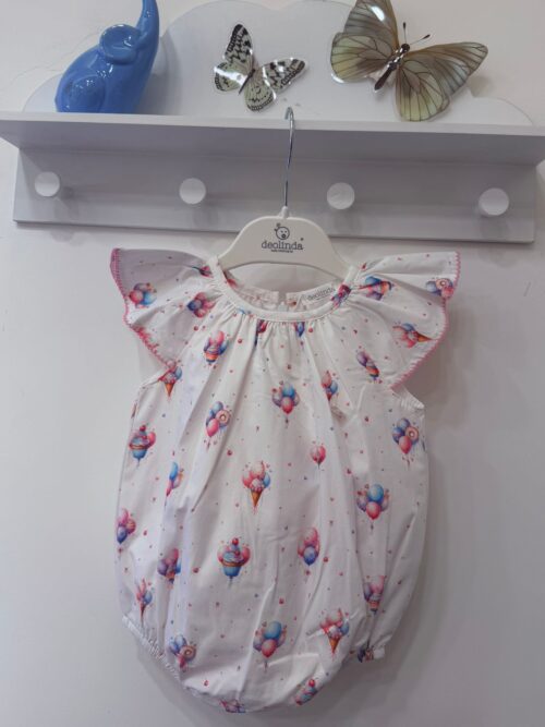 Pagliaccetto fantasia gelati neonata Deolinda