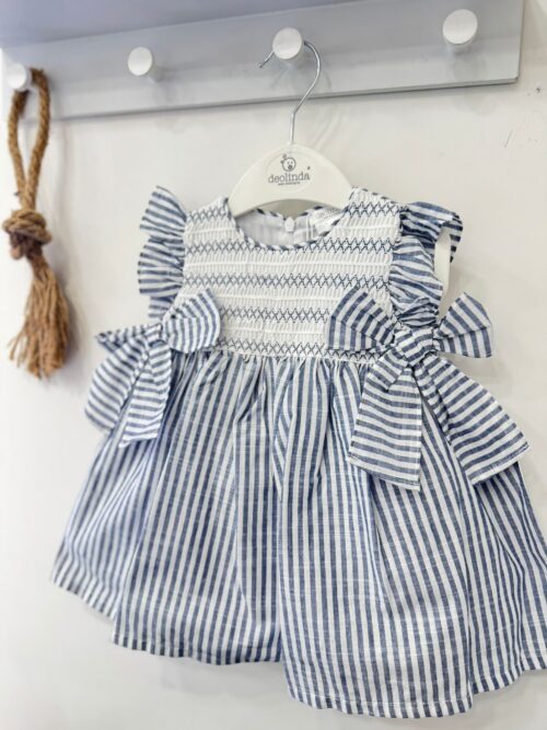 Abito bimba fiocchi a righe Deolinda