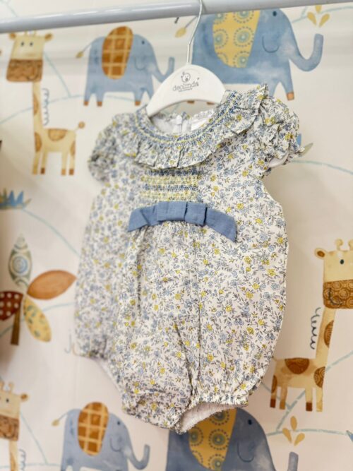 Pagliaccetto neonata floreale Deolinda