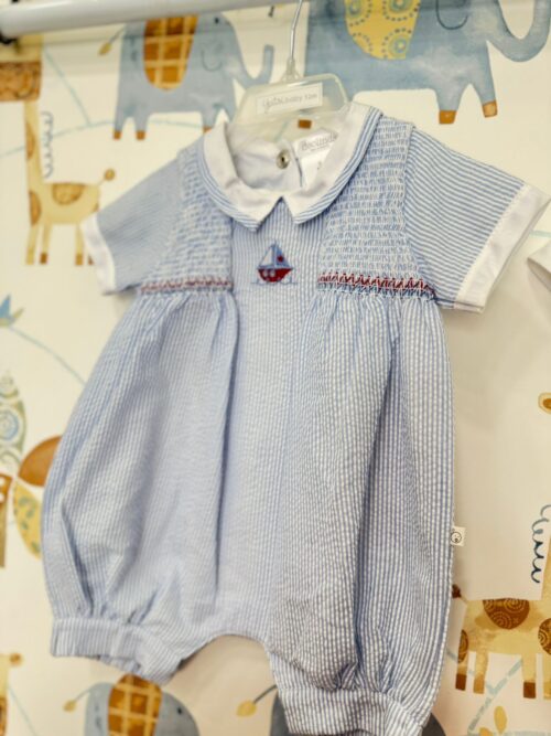 Pagliaccetto celeste neonato Deolinda