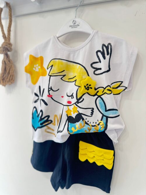 Coordinato in fresco cotone bimba TucTuc