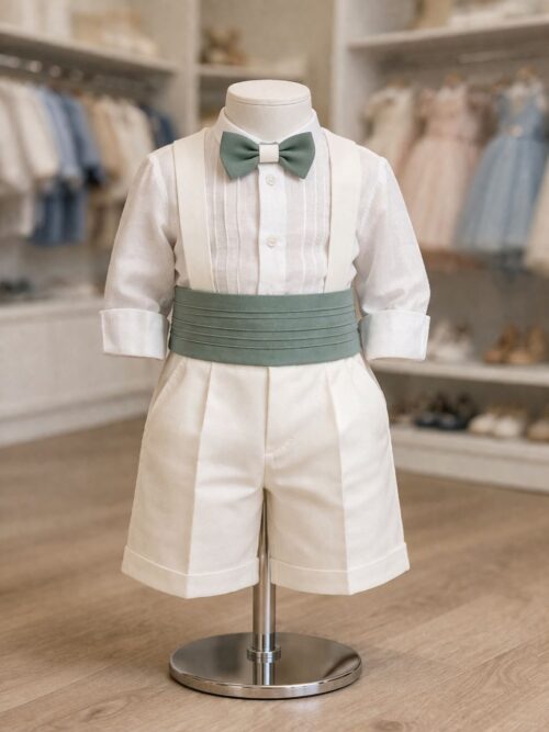 Abito cerimoniale in lino bimbo Bimbalò