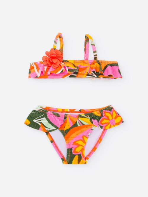Costume da mare 2pezzi fantasia fiorellini TucTuc