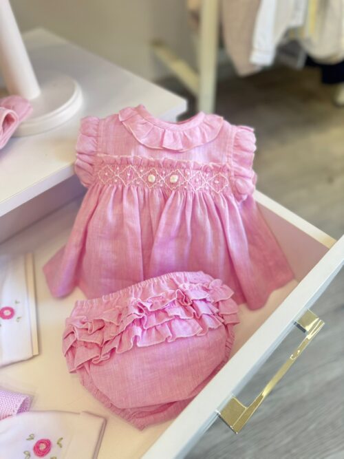 Coordinato neonata rosa La Sartoria Dei Piccoli