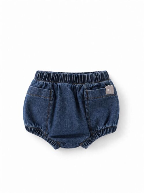 Culotte in denim prodotta con materiali naturali
