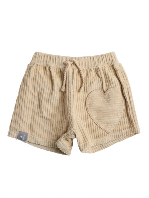 Pantaloncini beige in materiali naturali