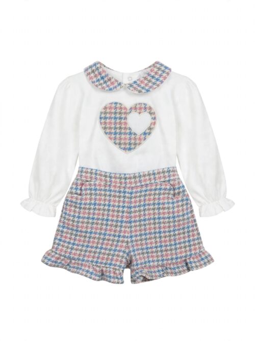 Coordinato con pantaloncini tricolor Deolinda