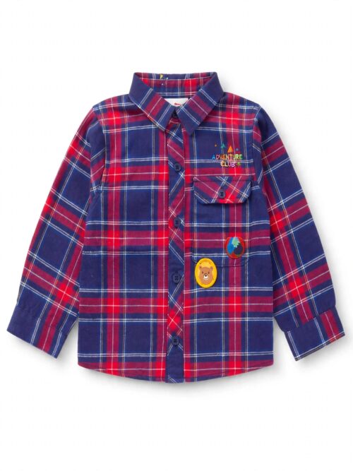 Camicia quadri rossi e blu TucTuc