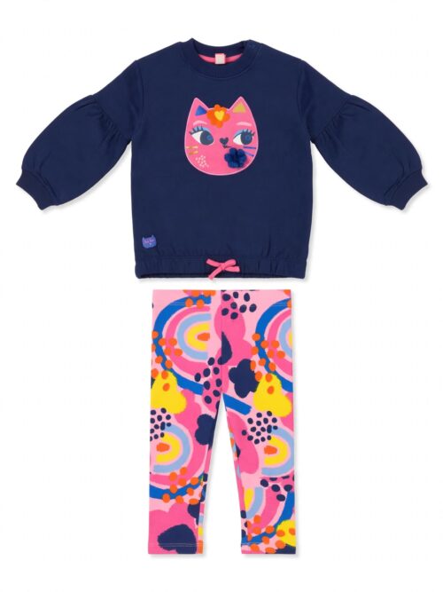 Coordinato felpato fantasia colorata TucTuc